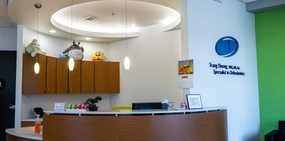 Reception Desk at Duong Orthodontics